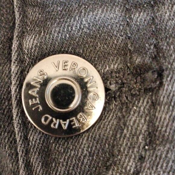 Veronica Beard Cropped Jeans Sz 24 BLACK Carolyn Baby Boot AZTEC TUXEDO Boho - Picture 14 of 16